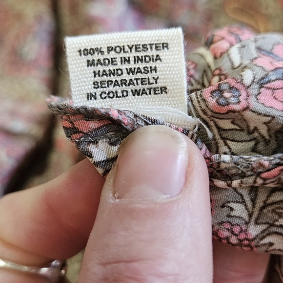 PAANI Smocked Paisley Print Skirt/tube Top. Pink/sage Multi. Size Small NWOT - Picture 4 of 15